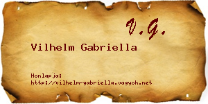 Vilhelm Gabriella névjegykártya