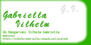 gabriella vilhelm business card